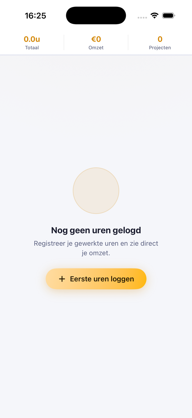 Urenregistratie in de Fiskr app